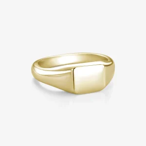 Anel Caesar Medium — Prata 925 banho em Ouro